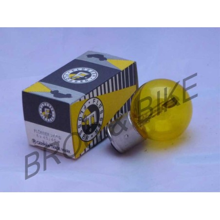 ampoule de phare 6 volts BA21D jaune moto