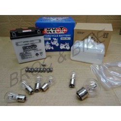 Kit 16 ampoules + batterie 6 volts 6N6-3B1 125 DTMX