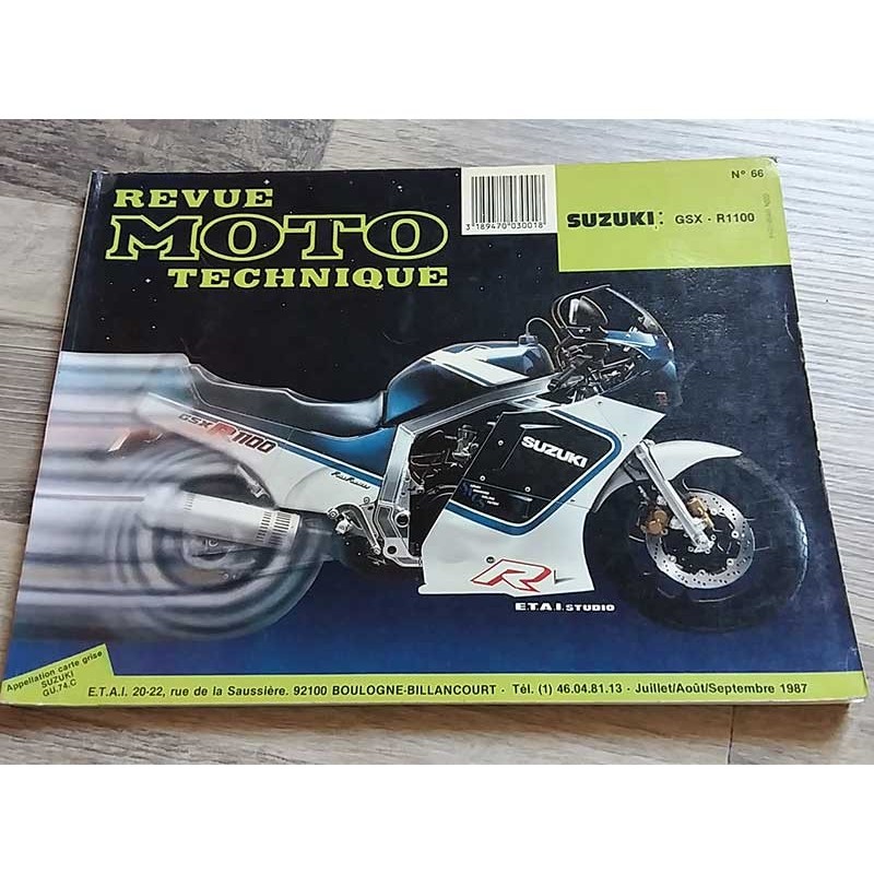 RMT n°66 SUZUKI  1100 GSX-R 1986 - 1987