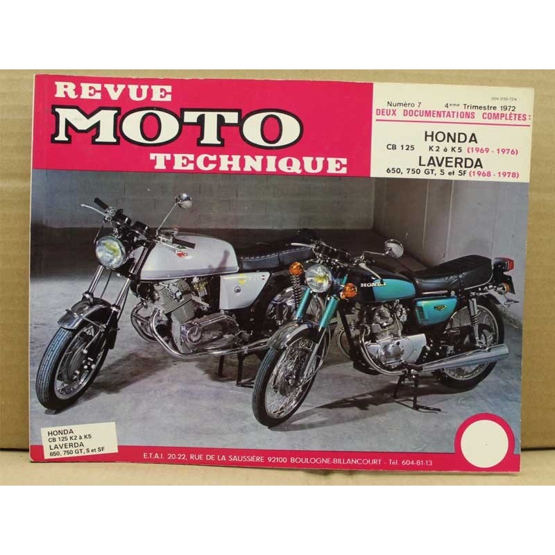 RMT 7 HONDA CB 125 K2 K3 K4 K5 / LAVERDA 650 750 GT S SF 68-78