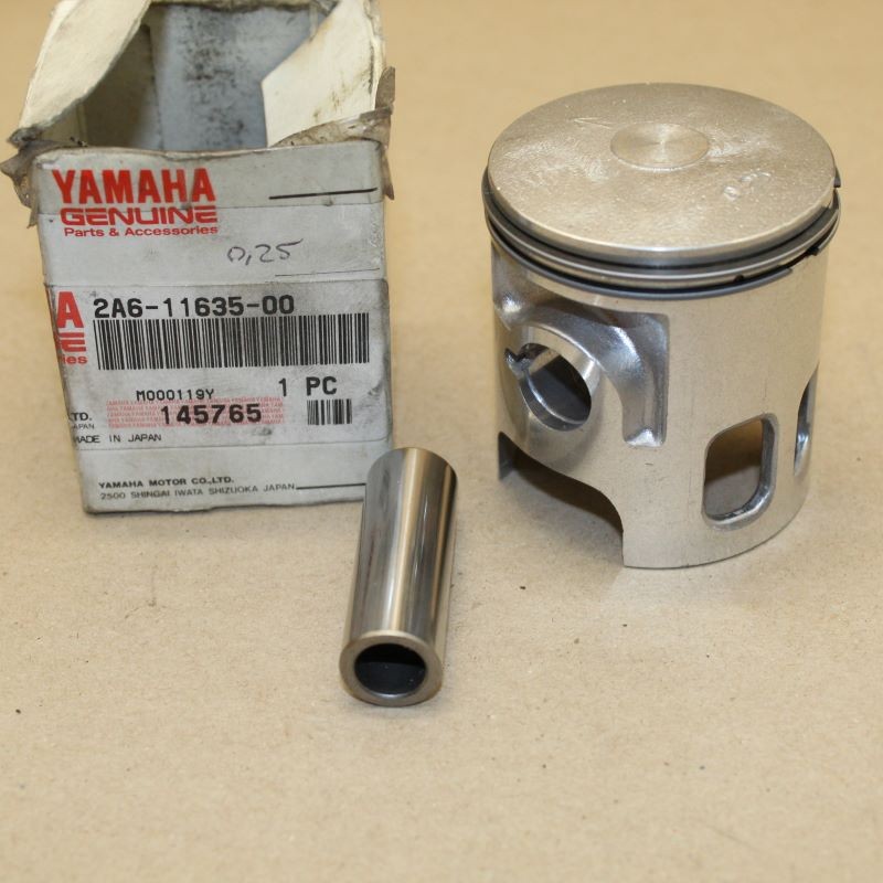 Piston + Segments 125 DTMX + 0.25 mm ORIGINE YAMAHA