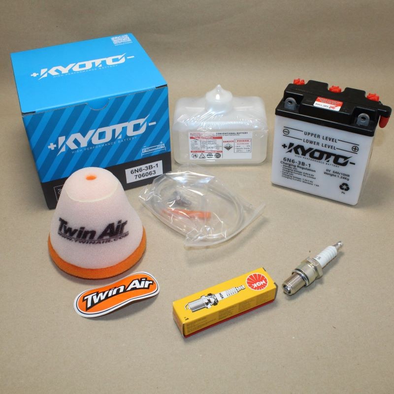 KIT redémarrage 125 DTMX 1980-1991  Filtre bougie batterie